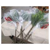 6 Artificial pine boughs...