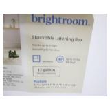 3 Covered storage totes, minor dama...