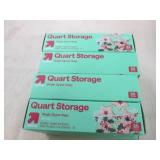 8 20 Count quart storage bags...