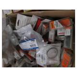 Box of lug nuts, clips and other au...