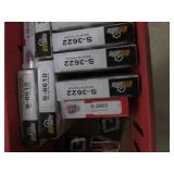 Car parts, spark plugs and emblems...