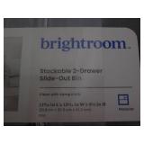 Stackable 2 drawer slide out bin...