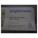 Stackable 3 drawer slide out bin...