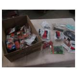 Box of automotive clips, tubes and ...