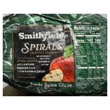DD. 12.40lb Smithfield Spirals Smoked Ham-Apple Spice Glaze Packet