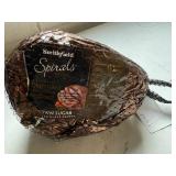 DD. 8.90lb Smithfield Spirals Smoked Ham-Brown Sugar Glaze Packet