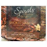DD. 9.75lb Smithfield Spirals Smoked Ham-Pecan Praline Glaze Packet
