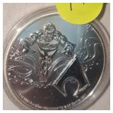2022 Niuc $2, .999 Silver Justice Leaugue Aqua Man, 1oz