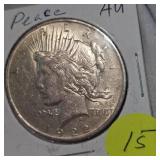 1922 Peace Dollar $1 AU Condition