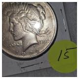 1922 Peace Dollar $1 AU Condition