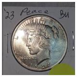 1923 Peace Dollar $1 BU Condition