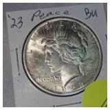 1923 Peace Dollar $1 BU Condition