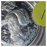 1oz "Hobo" Silver Skull Round