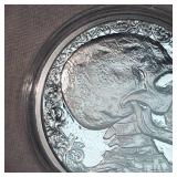 1oz "Hobo" Silver Skull Round