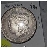 1890 Morgan Dollar $1 AU Condition