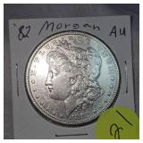 1882 Morgan Dollar $1 AU Condition
