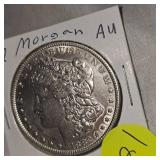 1882 Morgan Dollar $1 AU Condition