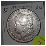 1882 Morgan Dollar $1 AU Condition