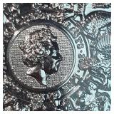 2021 Queens Beast 2oz t, .999 5lbs Silver Coin