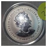 2024 $1 Silver Koala 70yr Commemorative Coin