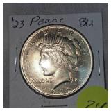 2023 Peace  Dollar $1 BU Condition