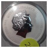 2021 Tuvalu Silver 1oz Niue Justice League Wolverine Silver Round