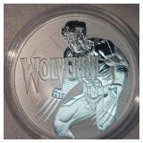 2021 Tuvalu Silver 1oz Niue Justice League Wolverine Silver Round