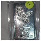 10 oz t, .999 Eagle Bullion Fine Silver Bar