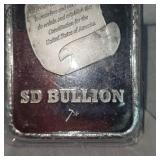 "SD Boullion" "We the People" 10oz, t, .999 Fine Silver Bar