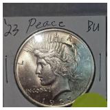 1923 Peace Dollar $1 BU Condition