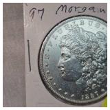1897 Morgan $1 AU Plus Condition
