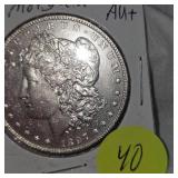 1897 Morgan $1 AU Plus Condition