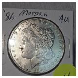 1886 Morgan Dollar $1 AU Condition