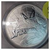 2017 1oz, .9999Justice League Spiderman Silver