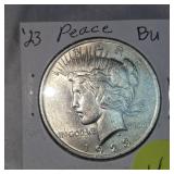 1923 Peace Dollar $1 BU Condition