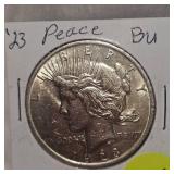 1923 Peace Dollar $1 BU Condition