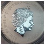 2018 1 oz .9999 Reverse Proof Justice League Black Panther Silver Round