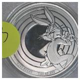 2022 1 oz, .999 Looney Tunes "Bugs Bunny" Silver Round