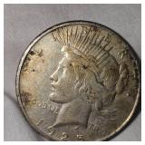 1925 Peace Dollar $1 w/toning