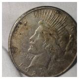 1925 Peace Dollar $1 w/toning