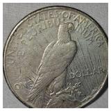 1925 Peace Dollar $1 w/toning