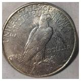 1922 Peace Dollar $1 AU Slight Tone