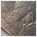 1922 Peace Dollar $1 AU Slight Tone