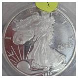 2016 5 oz t, .999 Silver Eagle Round