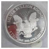 2016 5 oz t, .999 Silver Eagle Round