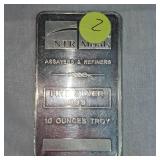 10 oz t NTR Metals, .999 Silver Bar