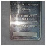 10 oz t NTR Metals, .999 Silver Bar