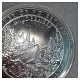 2019 UAGI 5oz t, .999 Silver Wilderness Round