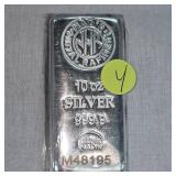 10 oz t, .9999 Nadir Silver Pour Ingot