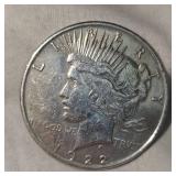 1922 Peace Dollar $1, VF+